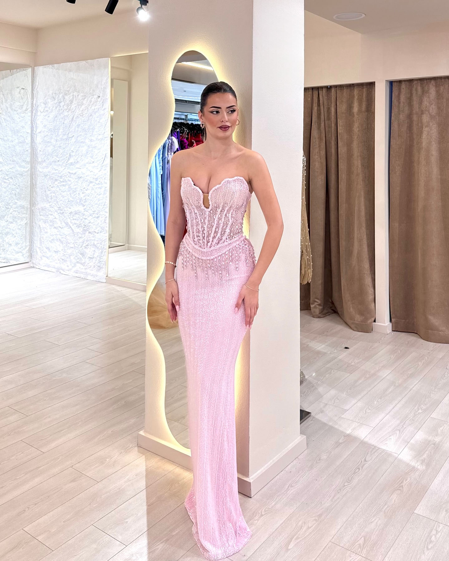 Alessandra strapless dresss