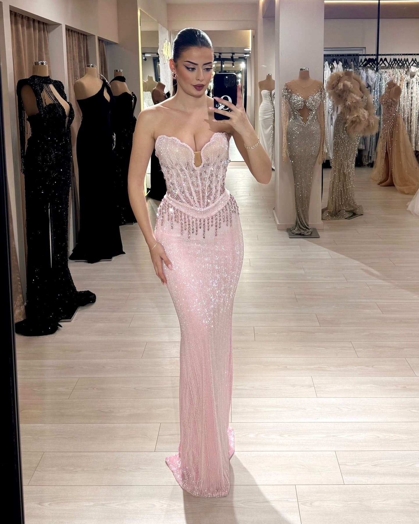 Alessandra strapless dresss