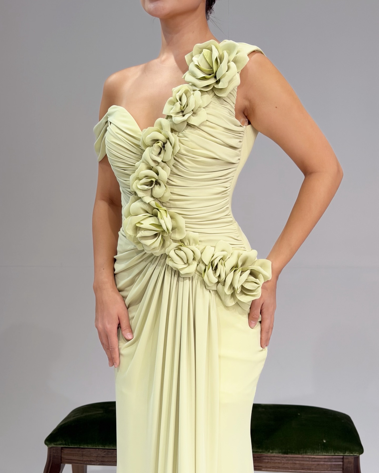 Ayla Yellow V-Neck Dress