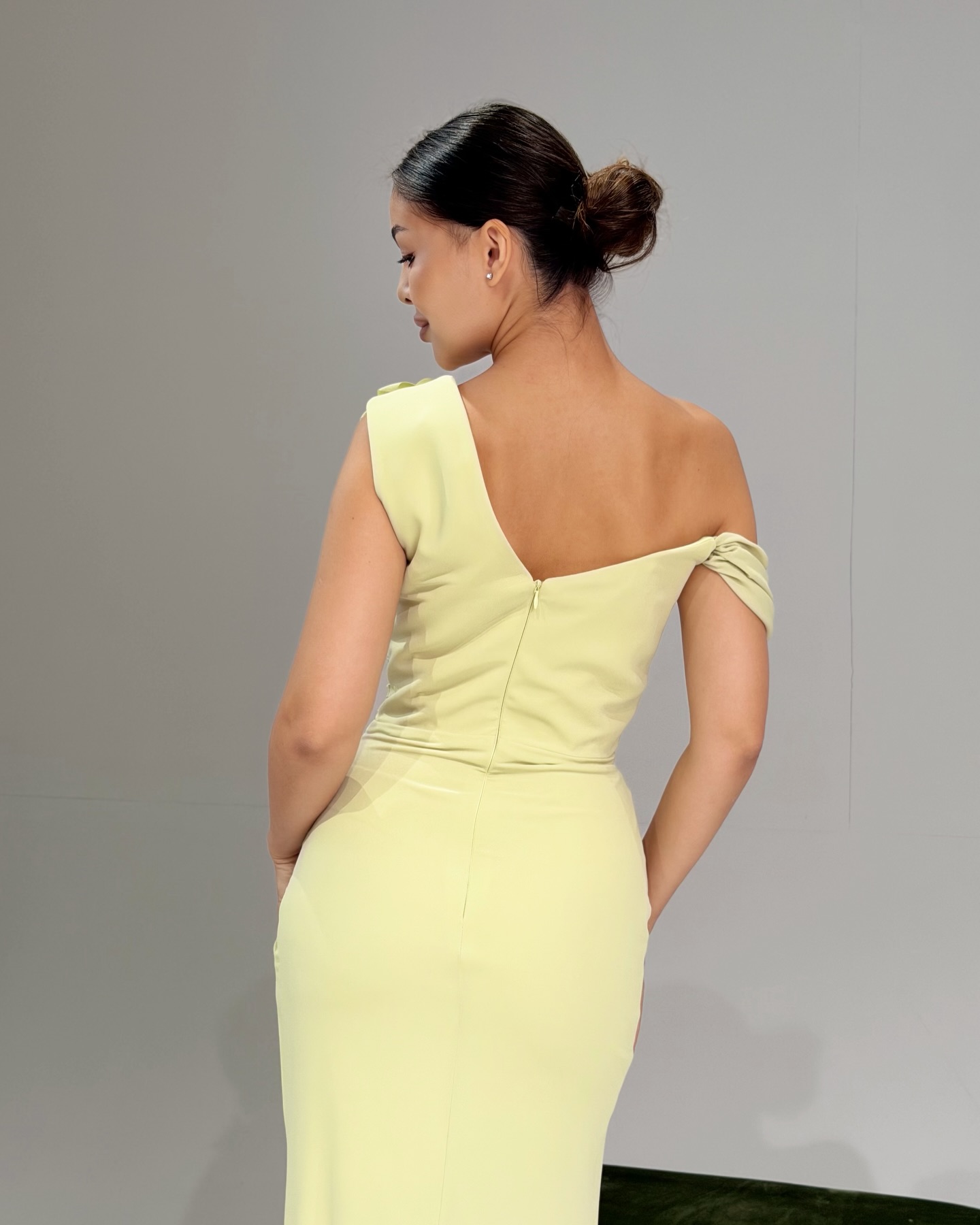 Ayla Yellow V-Neck Dress