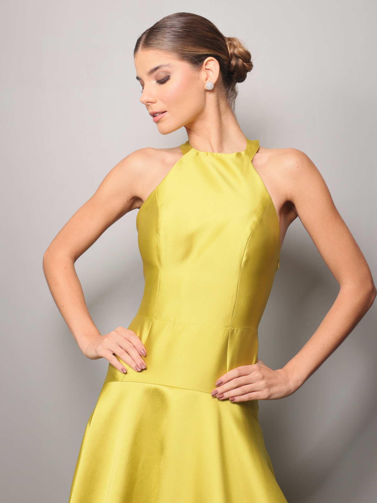 Ayla Green Backless Dress
