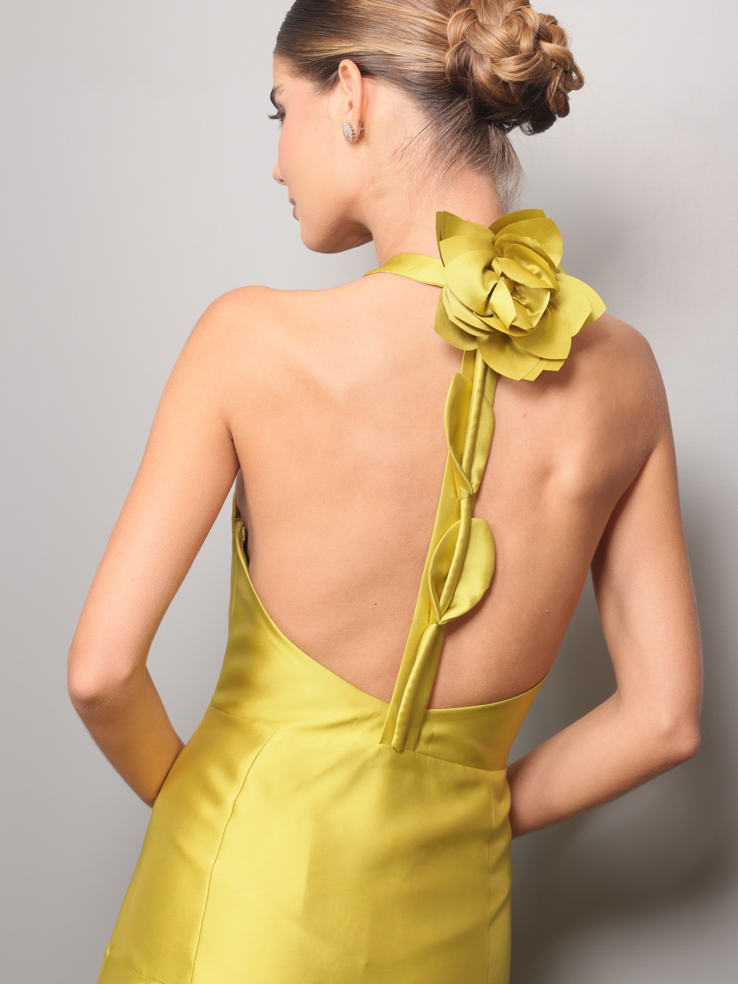 Ayla Green Backless Dress