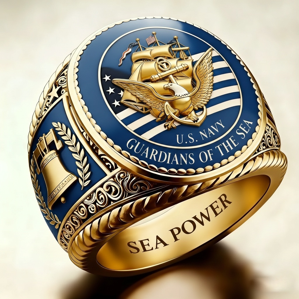 U.S. Navy Collectible Ring for Veterans