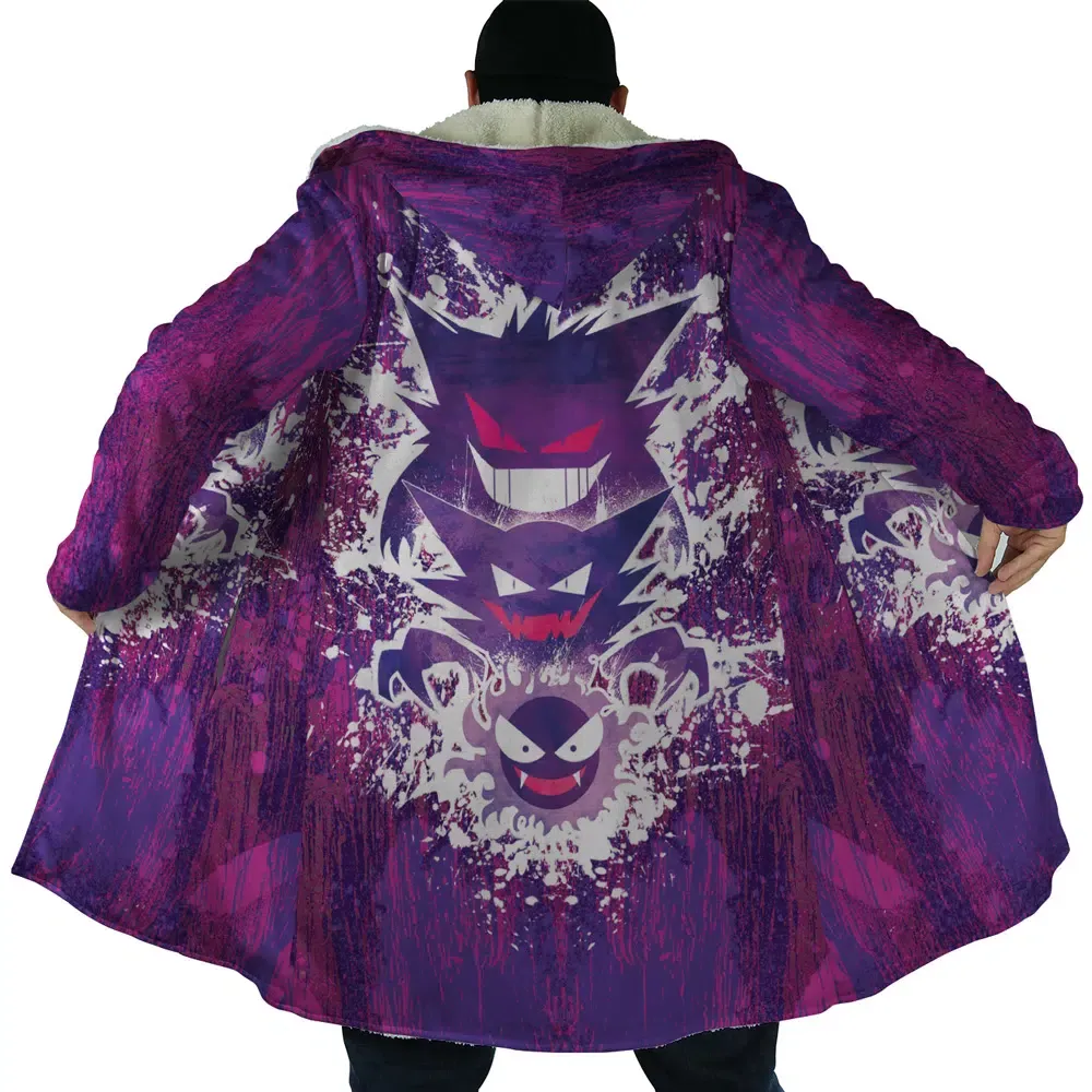 Trippy Ghostly Evolution Ghastly Haunter Gengar Pokemon Dream Cloak Coat