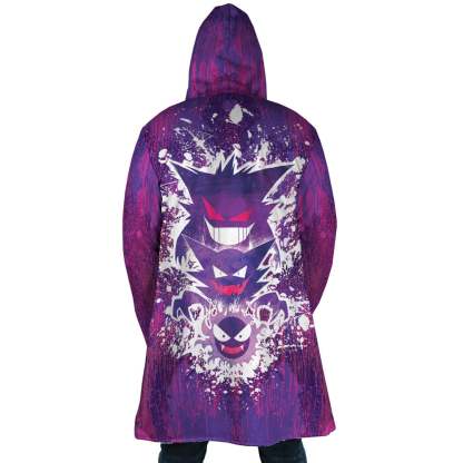 Trippy Ghostly Evolution Ghastly Haunter Gengar Pokemon Dream Cloak Coat
