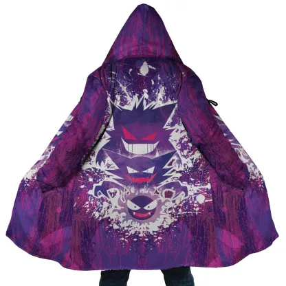 Trippy Ghostly Evolution Ghastly Haunter Gengar Pokemon Dream Cloak Coat