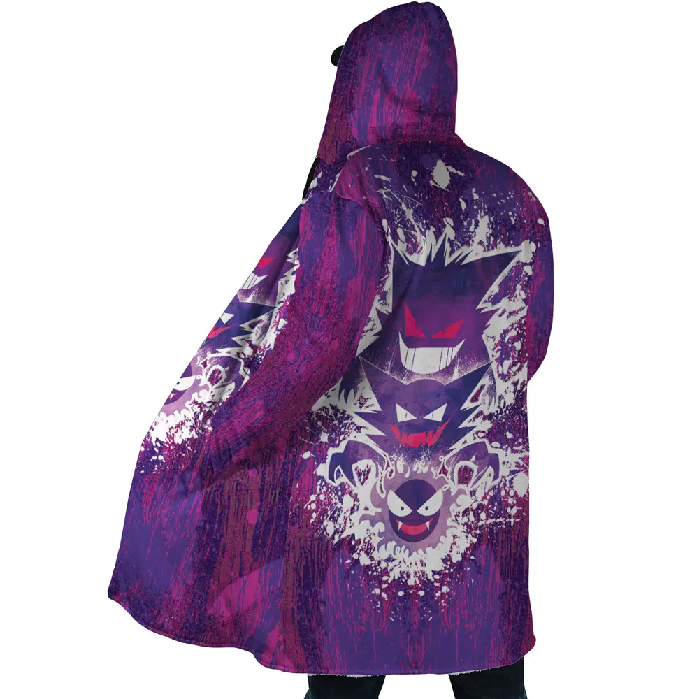 Trippy Ghostly Evolution Ghastly Haunter Gengar Pokemon Dream Cloak Coat