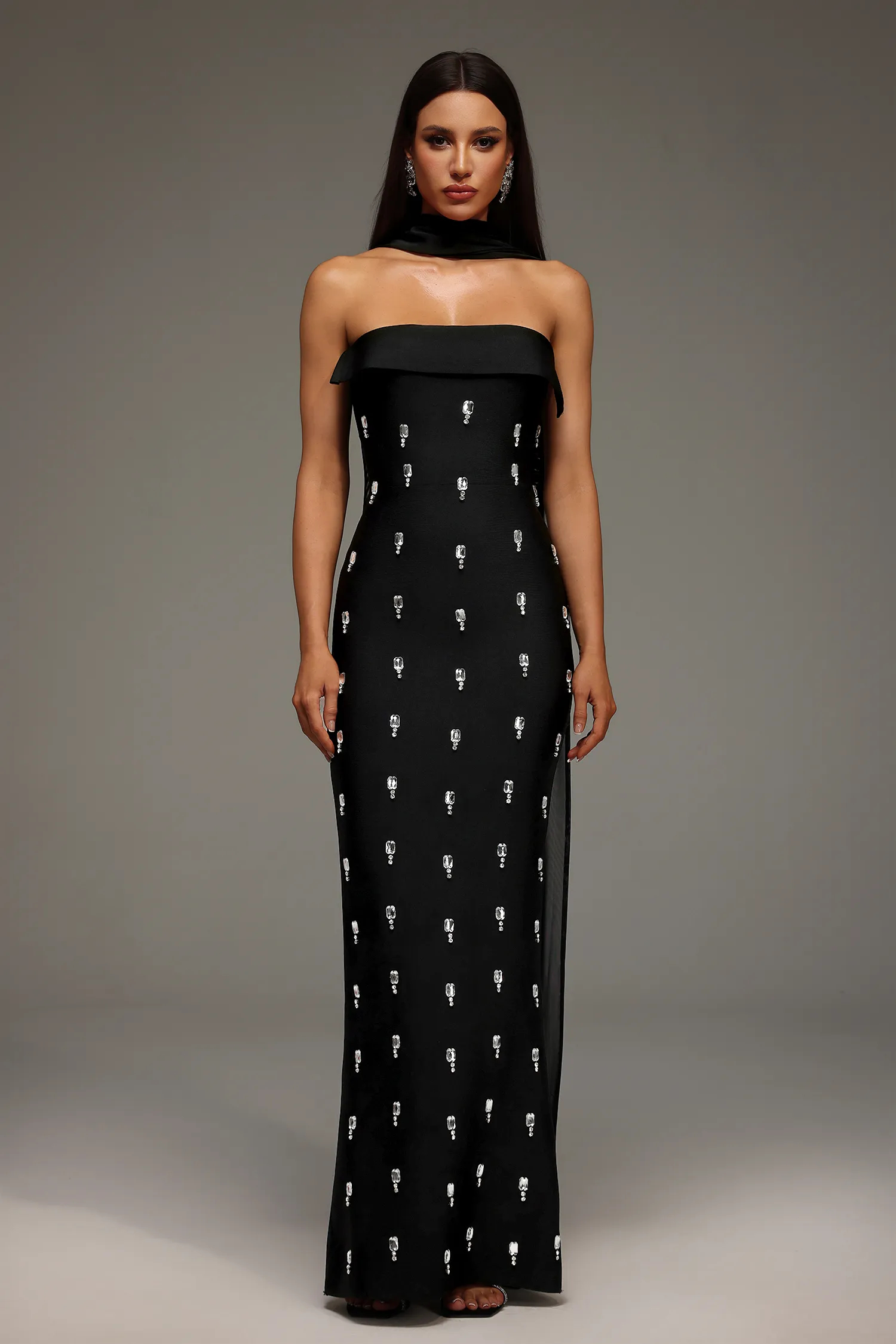 Anaya halter neck ribbon dress