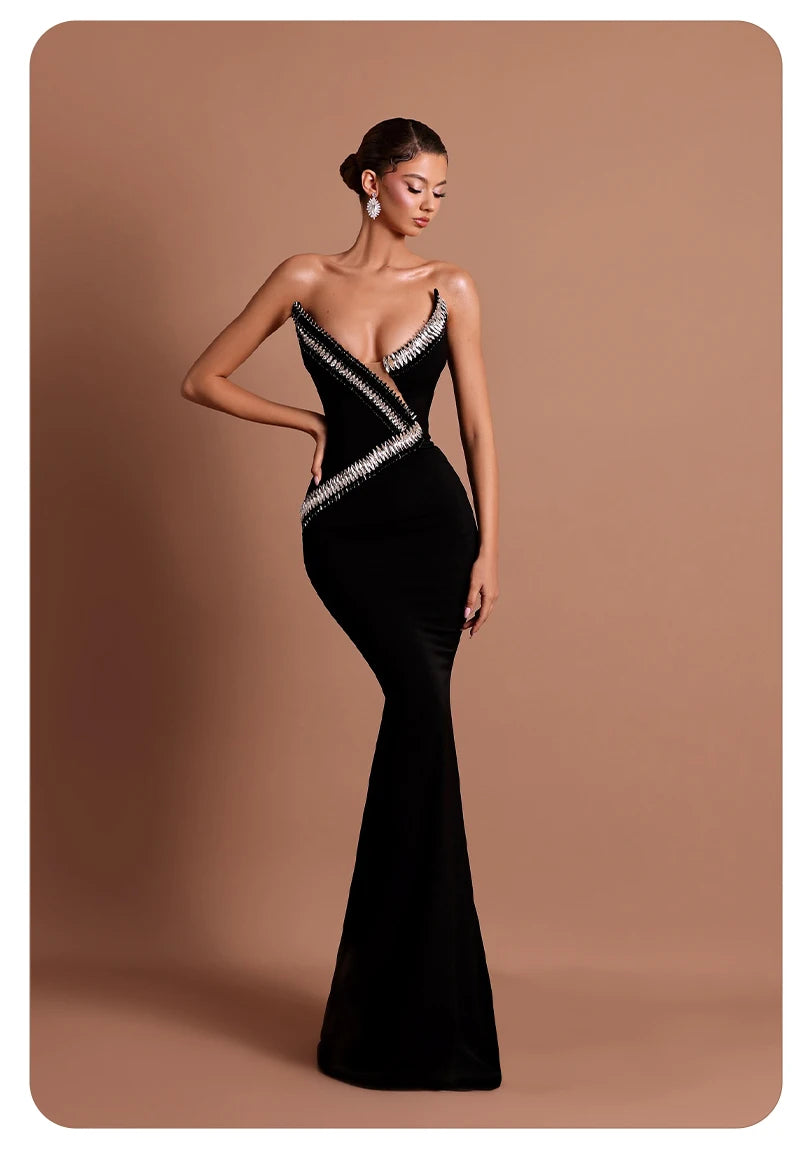 Alessandra Rhinestone Gown
