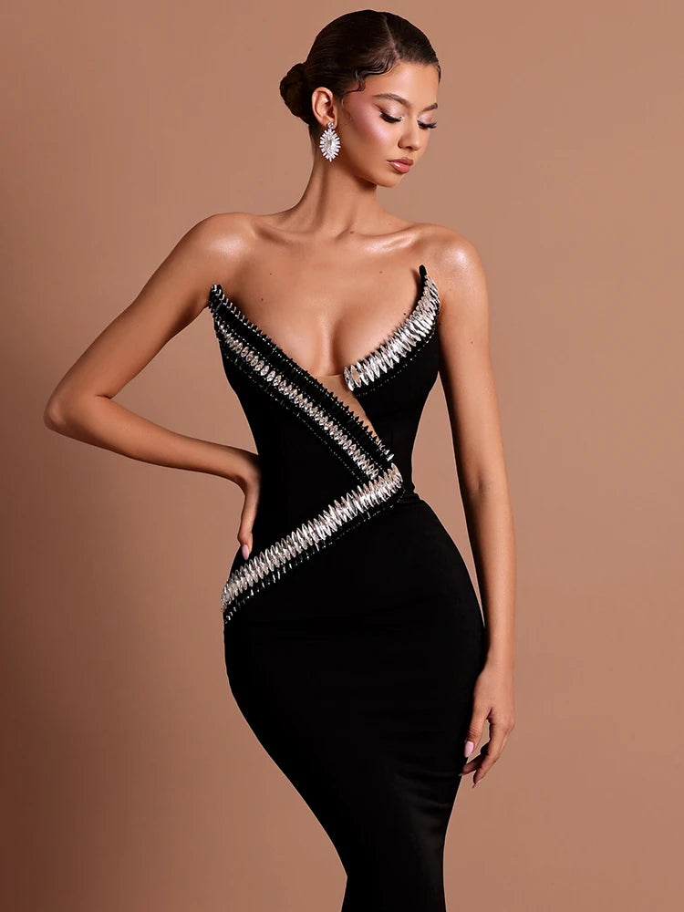 Alessandra Rhinestone Gown