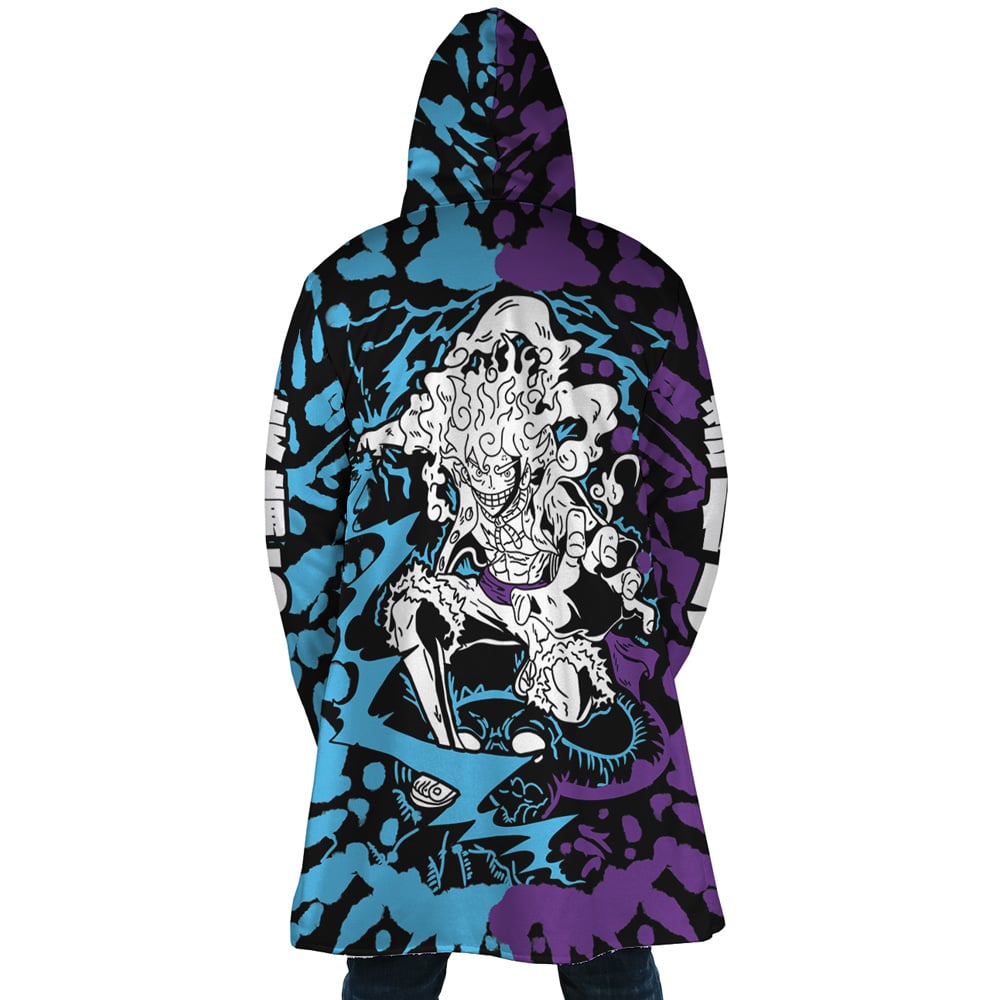 White Luffy Gear 5 Sun God Nika One Piece Dream Cloak Coat