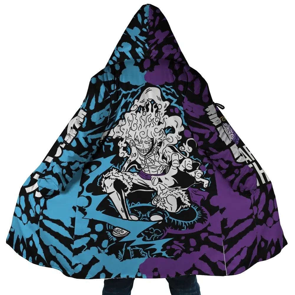 White Luffy Gear 5 Sun God Nika One Piece Dream Cloak Coat