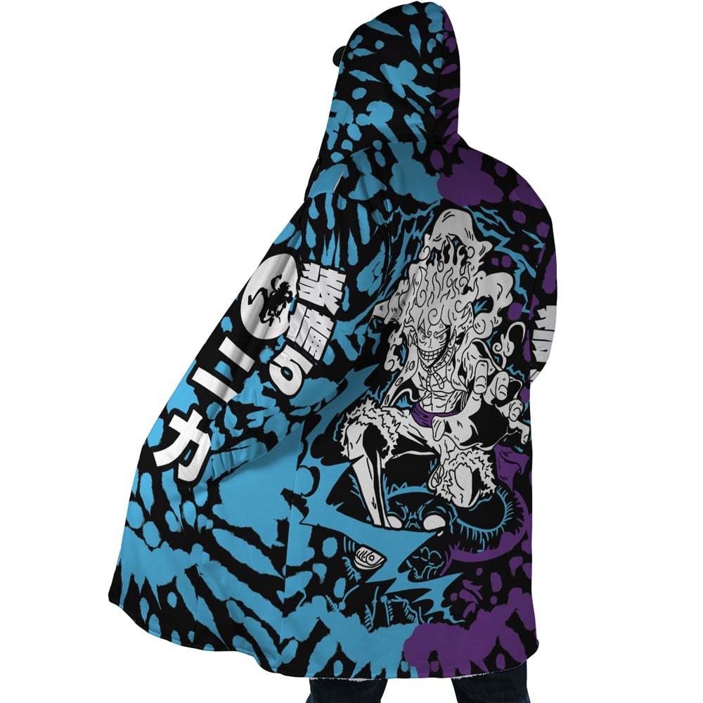 White Luffy Gear 5 Sun God Nika One Piece Dream Cloak Coat