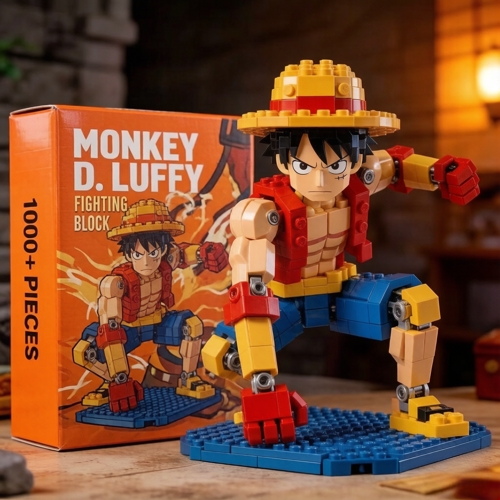 Monkey D. Luffy Pirate Ship Building Blocks Set – Anime Collectible Display Model