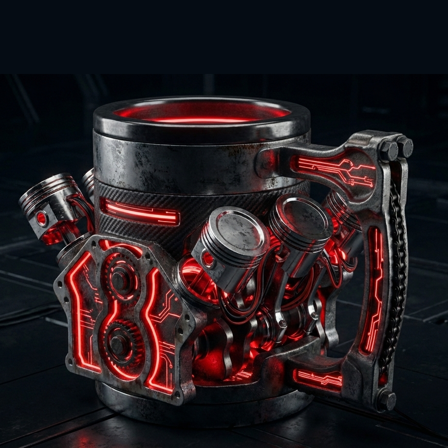 Mechanical Engine Style Mug