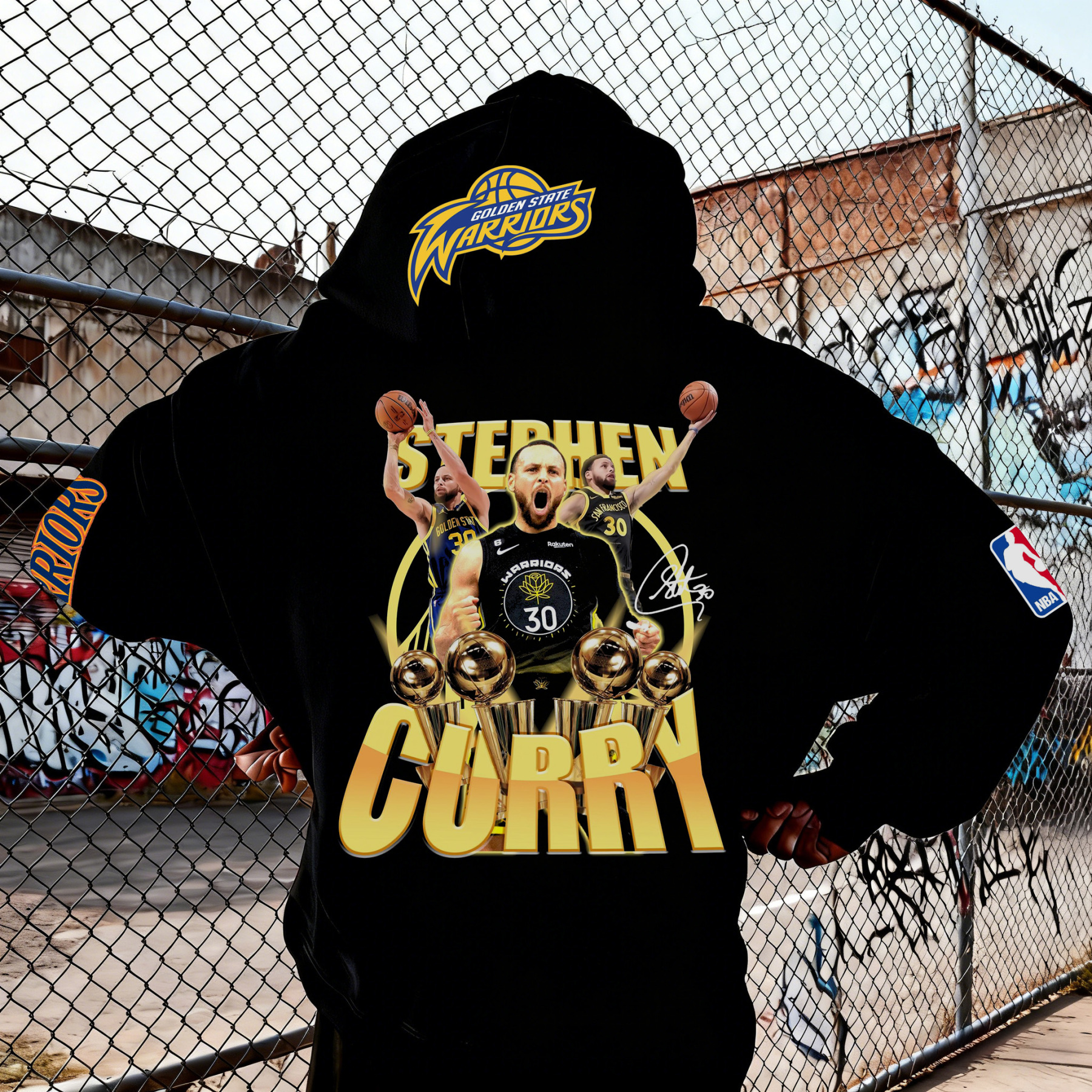 Championship Era Curry Tribute Black Casual Hoodie