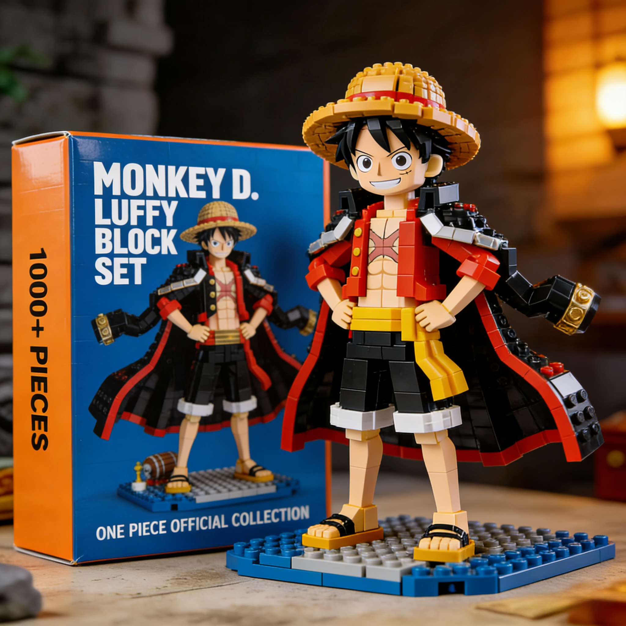 Monkey D. Luffy Pirate Ship Building Blocks Set – Anime Collectible Display Model