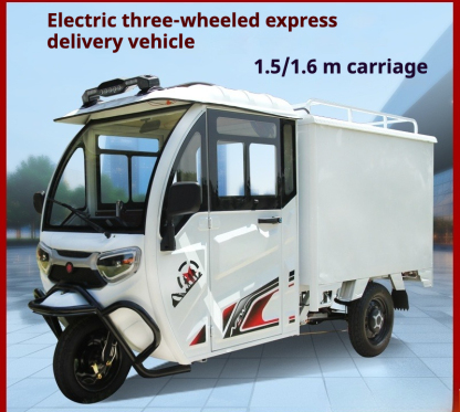 Custom All Designs - New Heavy-Duty Electric Cargo Trike with Full Enclosed Delivery Vehicle, 3-Wheel Scooter for Outdoor Recreation