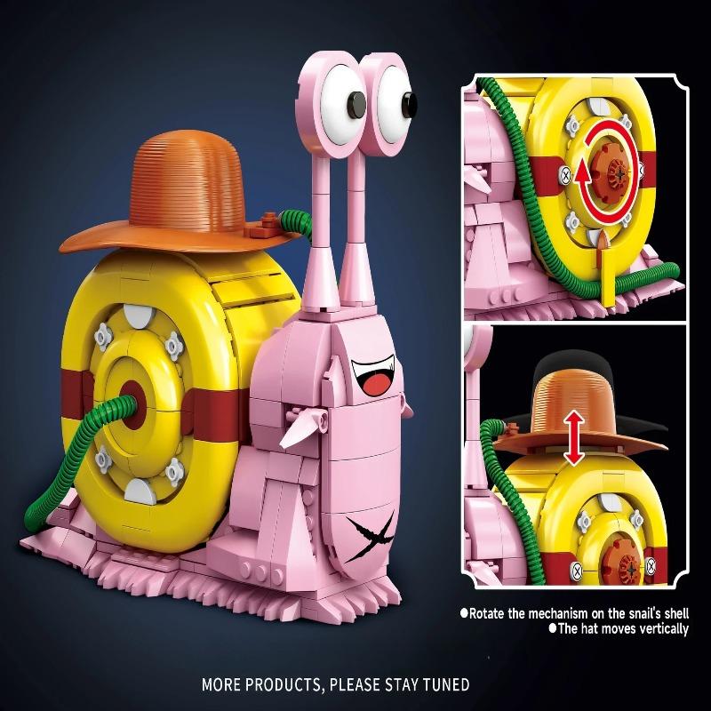 573pcs One Piece Phone Bug Building Blocks, 3D Puzzle Model Kit, Boy Engineering Toy, Anime Fan Gift, Surprise Present for Anime Boys