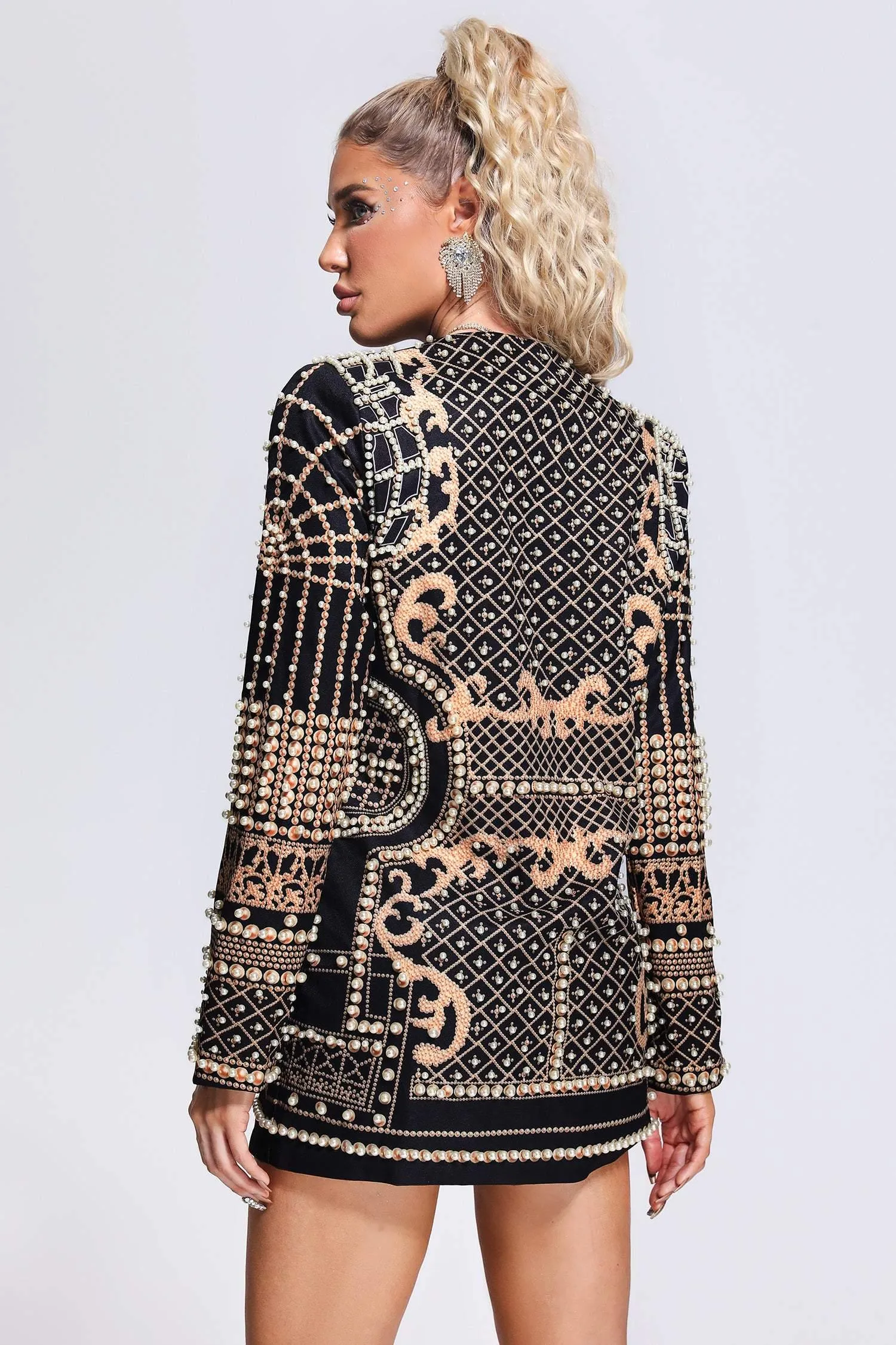 Anaya  Pearl suit dress