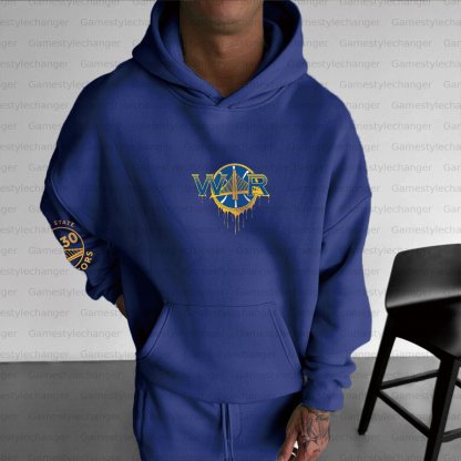 Unisex "Golden State Warriors" Graphic Streetwear Vintage Plush Hoodie