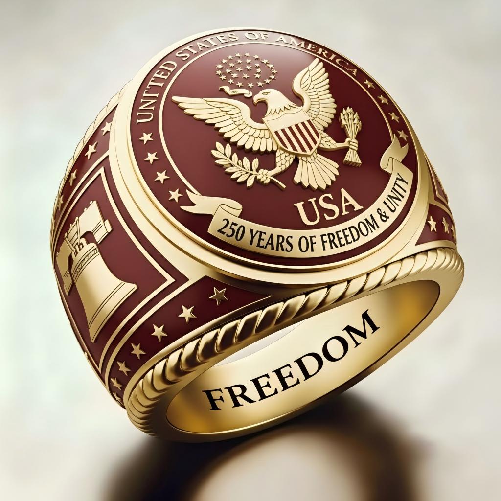 1776-2026 America Jubilee Ring