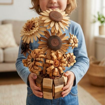 Sunflower Building Set Flowers with Vase Van Gogh Botanical Collection 1009pcs Compatible with Lego Ideal for Home and Office Decor Art Lover's  Gift