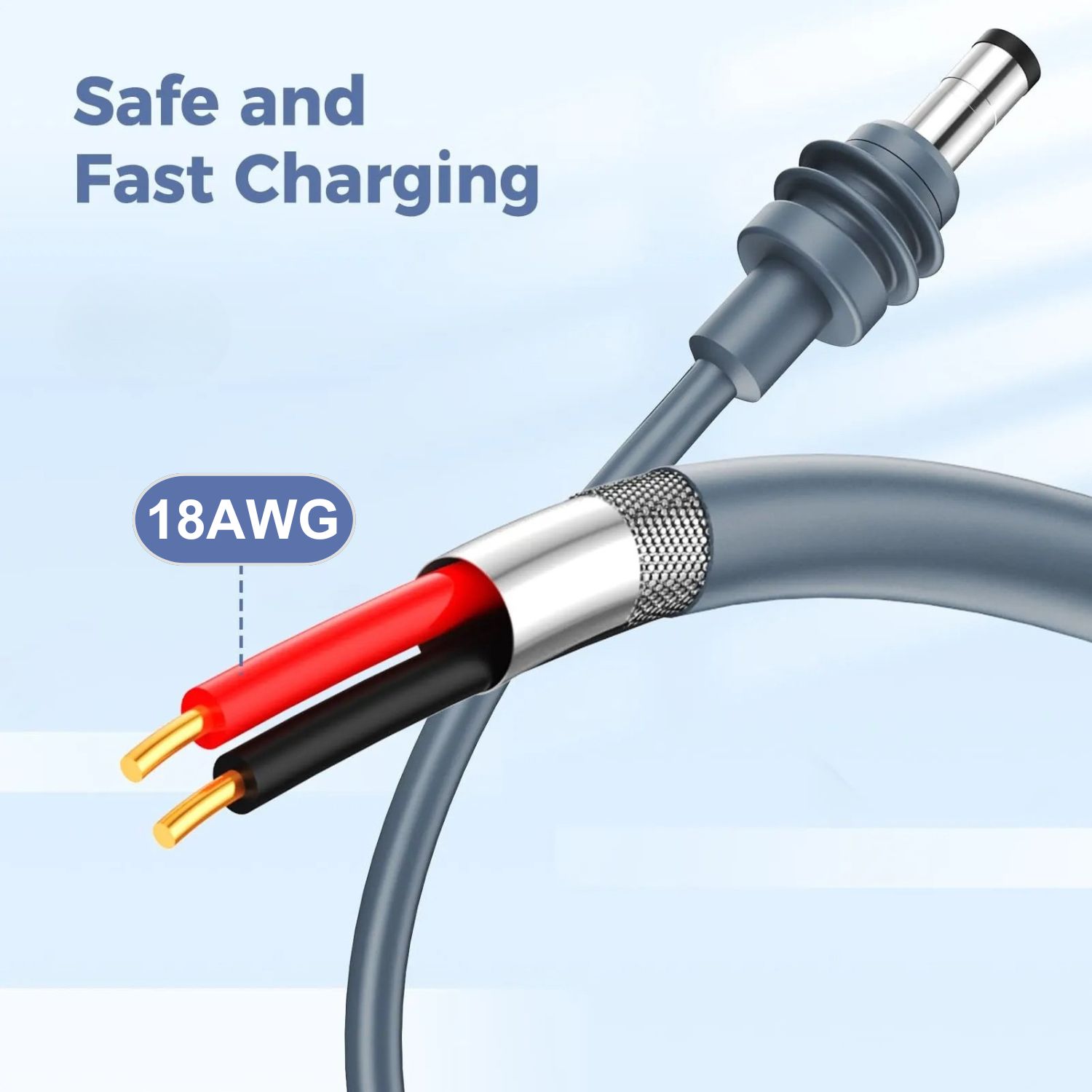 Starlink Mini 18AWG Heavy Duty DC Power Cord | Waterproof & Weather-Resistant Plug-and-Play Replacement Cable for Starlink Mini