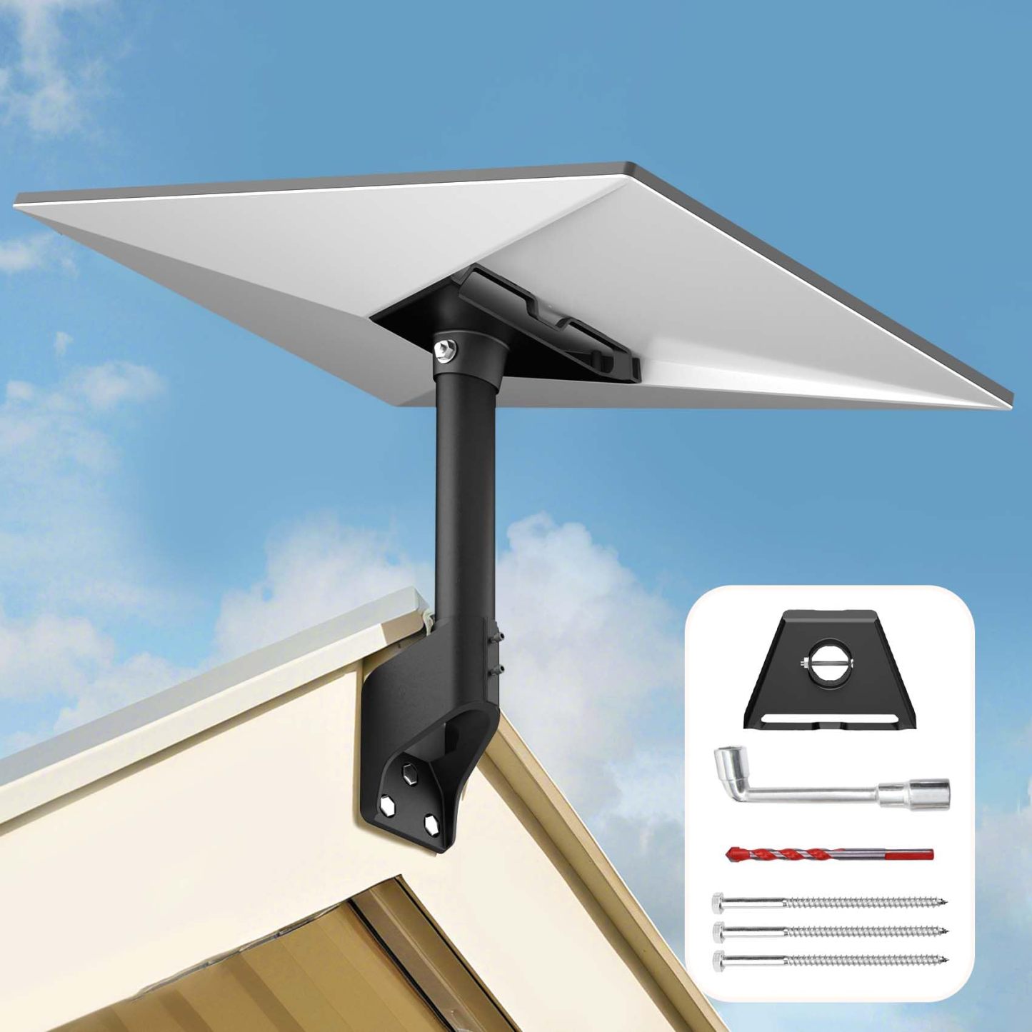 Starlink Gen 3 Mount,360 Degree Adjustable Starlink Short Wall Mount,Starlink Roof Mount,Starlink Mounting Kit,Starlink Pole Mount