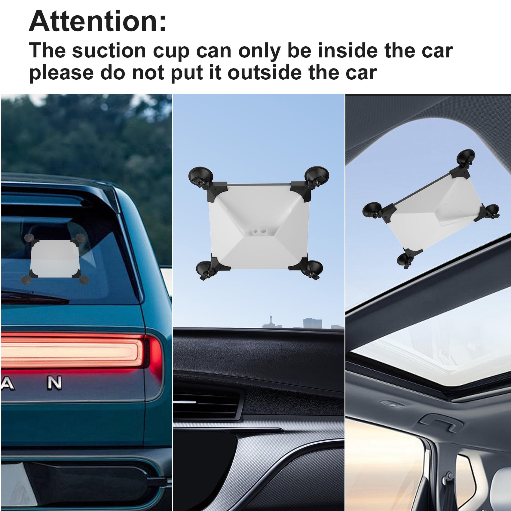 Starlink Mini Car Mount  Sunroof Suction Cup  inside  Car Windows and Sunroofs Ensures Stable Satellite Signal While Driving Strong Suction Design