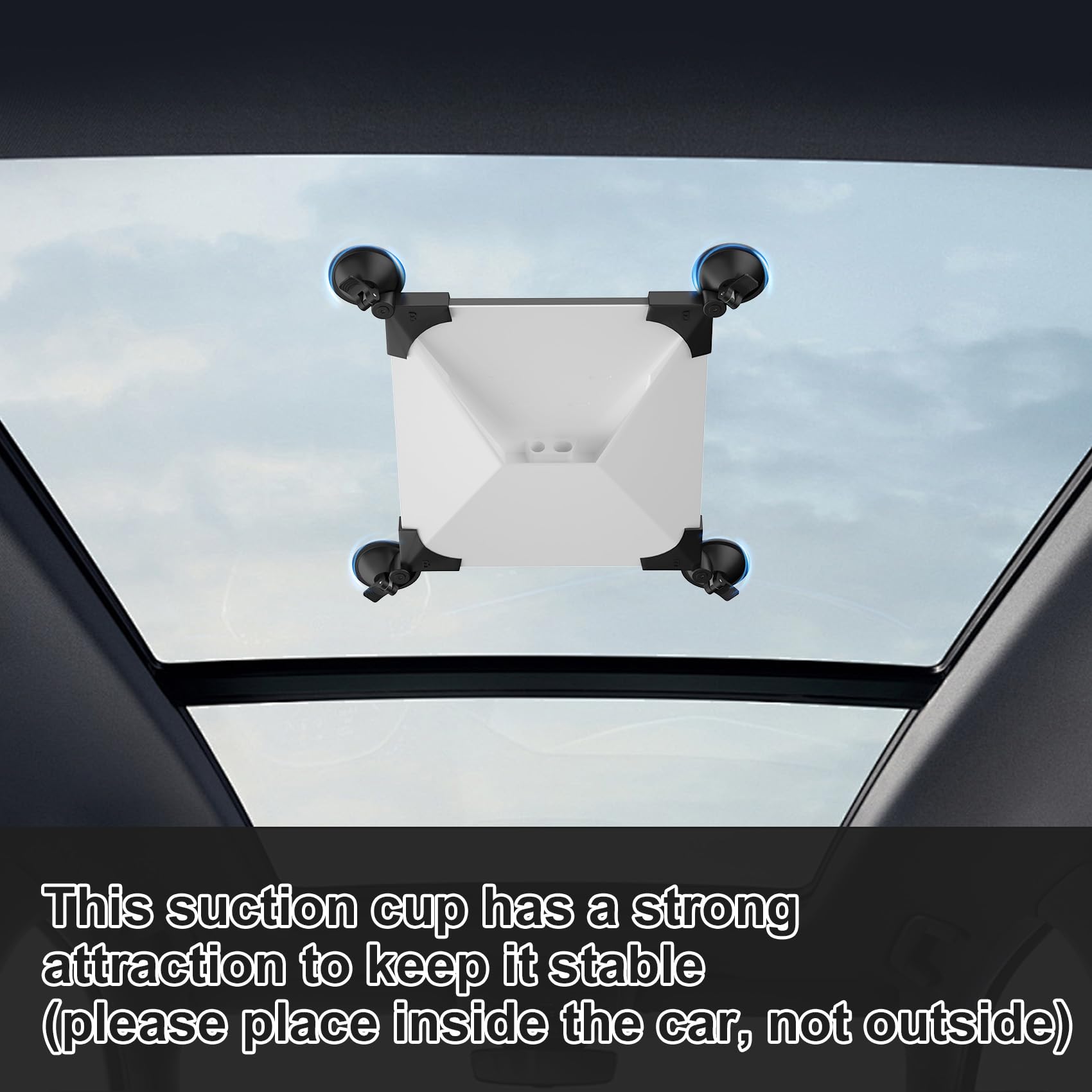 Starlink Mini Car Mount  Sunroof Suction Cup  inside  Car Windows and Sunroofs Ensures Stable Satellite Signal While Driving Strong Suction Design