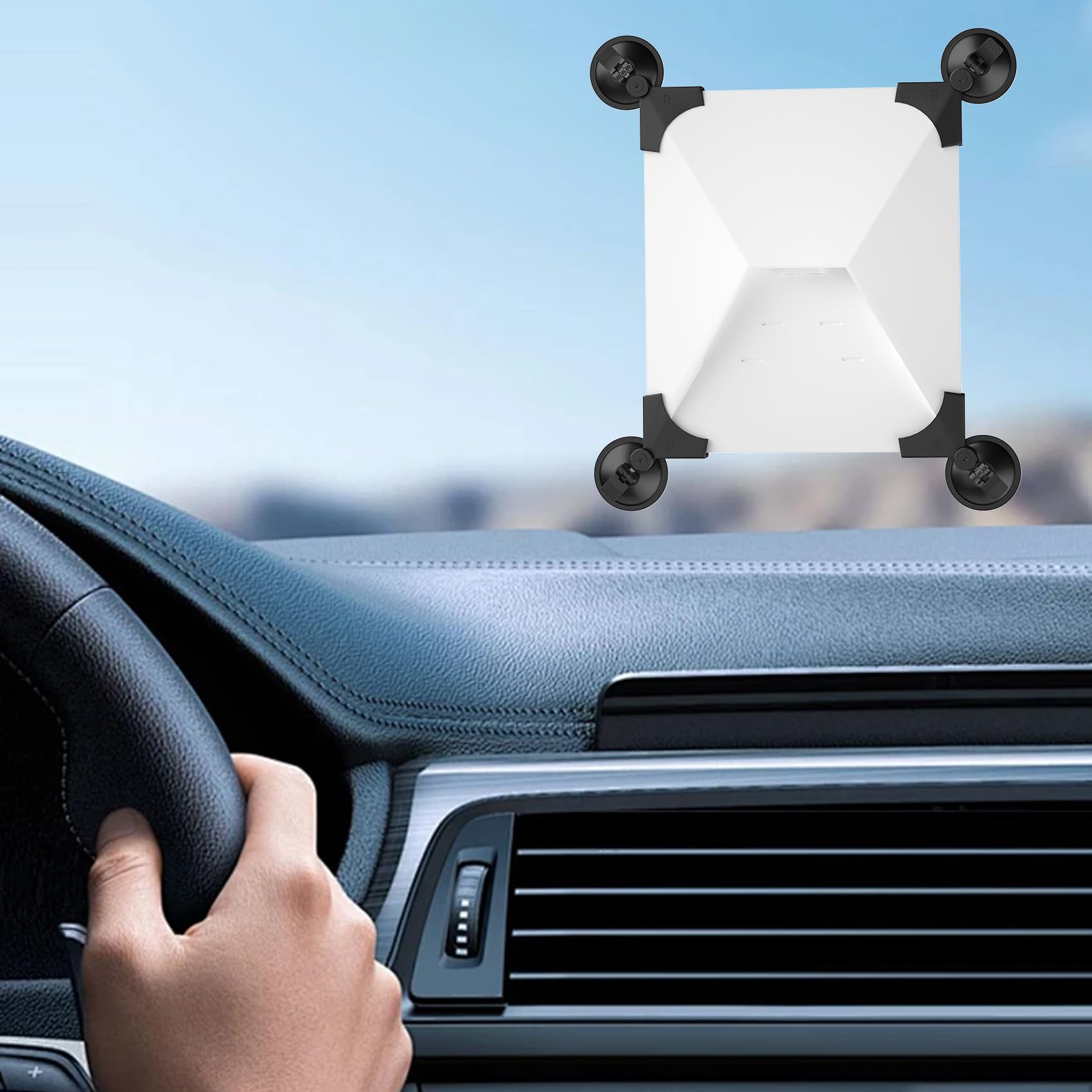 Starlink Mini Car Mount  Sunroof Suction Cup  inside  Car Windows and Sunroofs Ensures Stable Satellite Signal While Driving Strong Suction Design