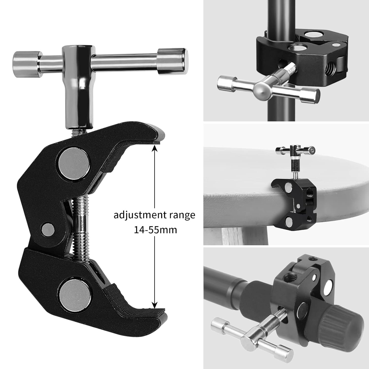 Starlink Mini Adjustable Aluminum Alloy Bracket for Handrails RVs Pole Rails Camps Accessories Kits