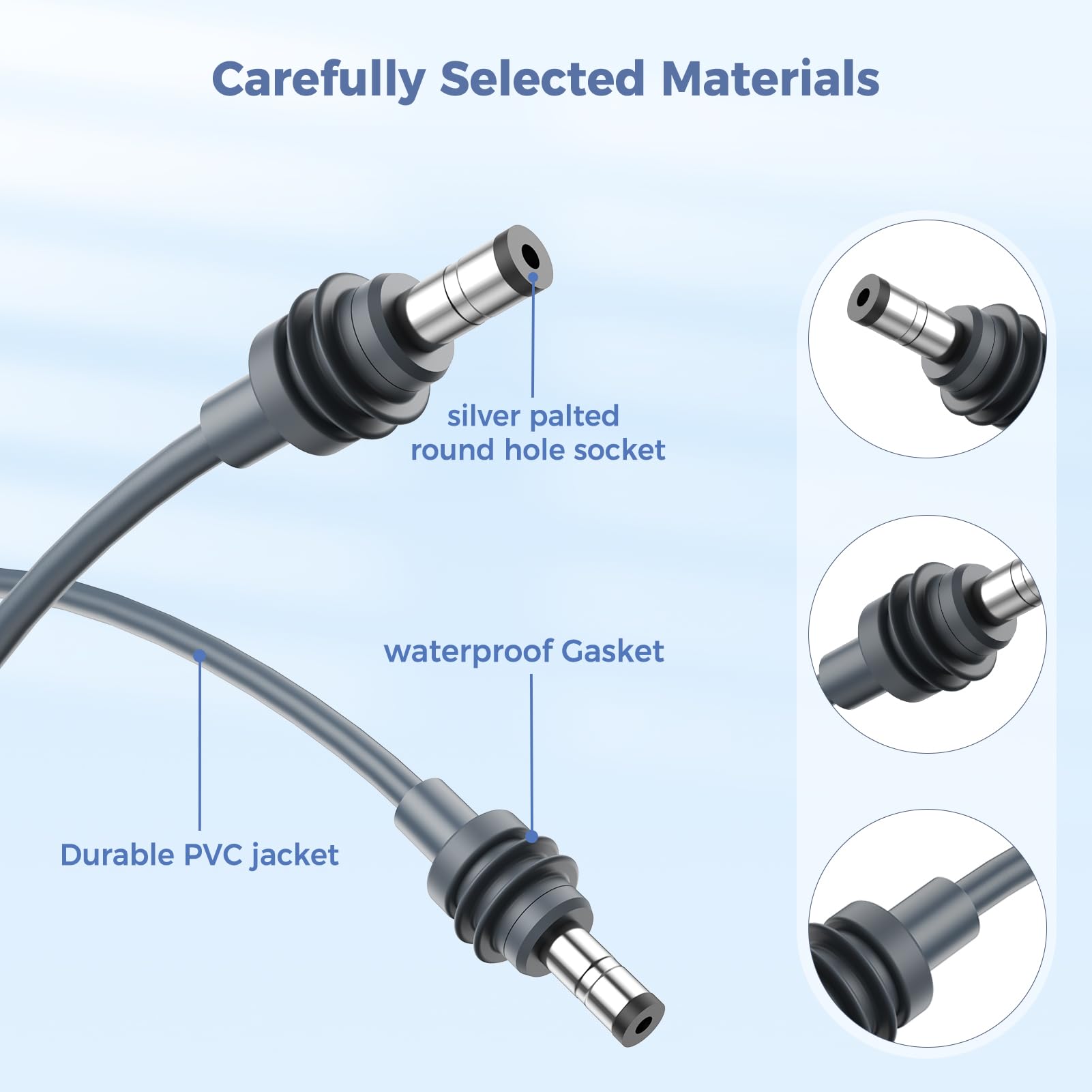 Starlink Mini 18AWG Heavy Duty DC Power Cord | Waterproof & Weather-Resistant Plug-and-Play Replacement Cable for Starlink Mini
