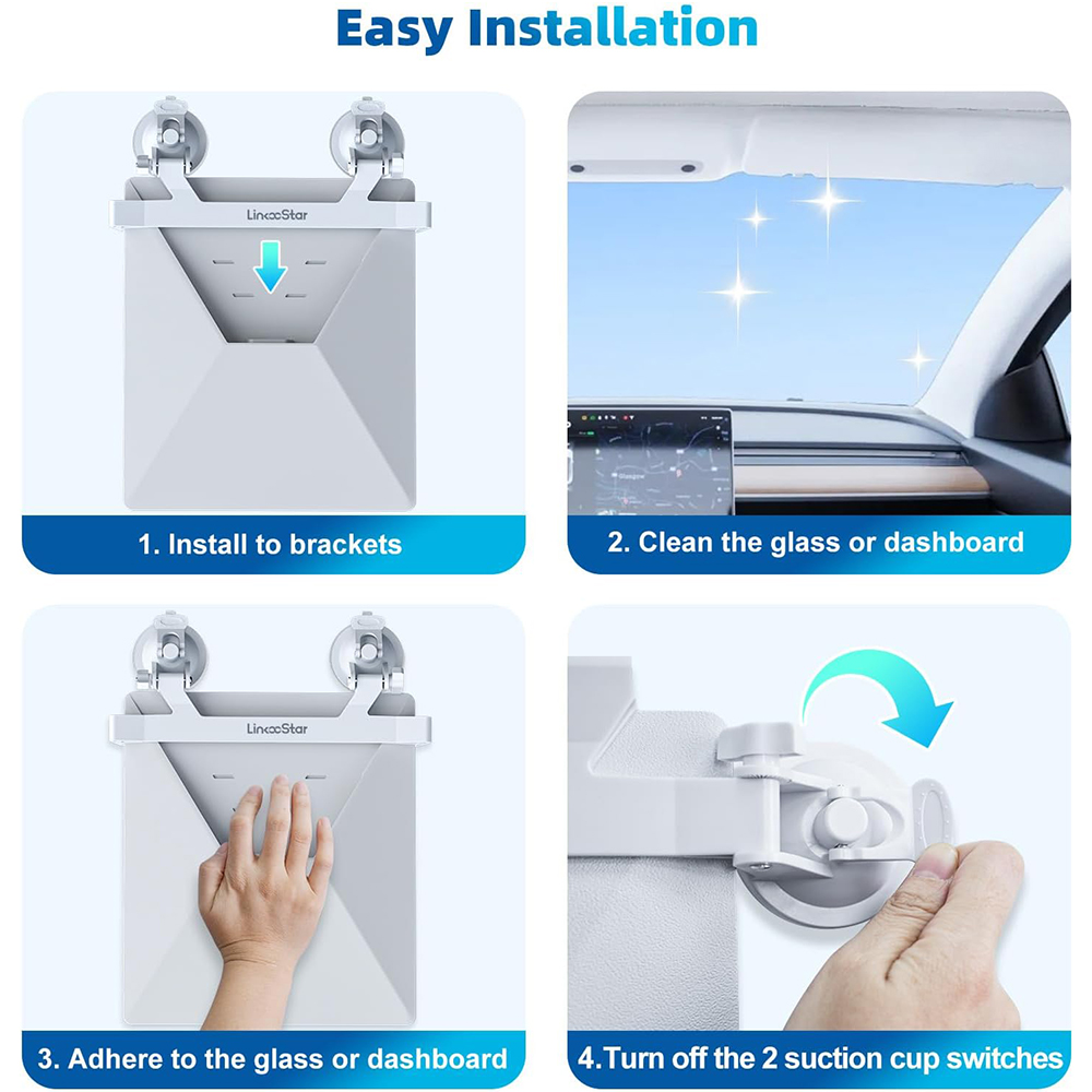 Starlink Mini Car Mount for Dashboard, Starlink Mini Mount for Car Starlink Mini Suction Cup Mount for Dashboard and windshield