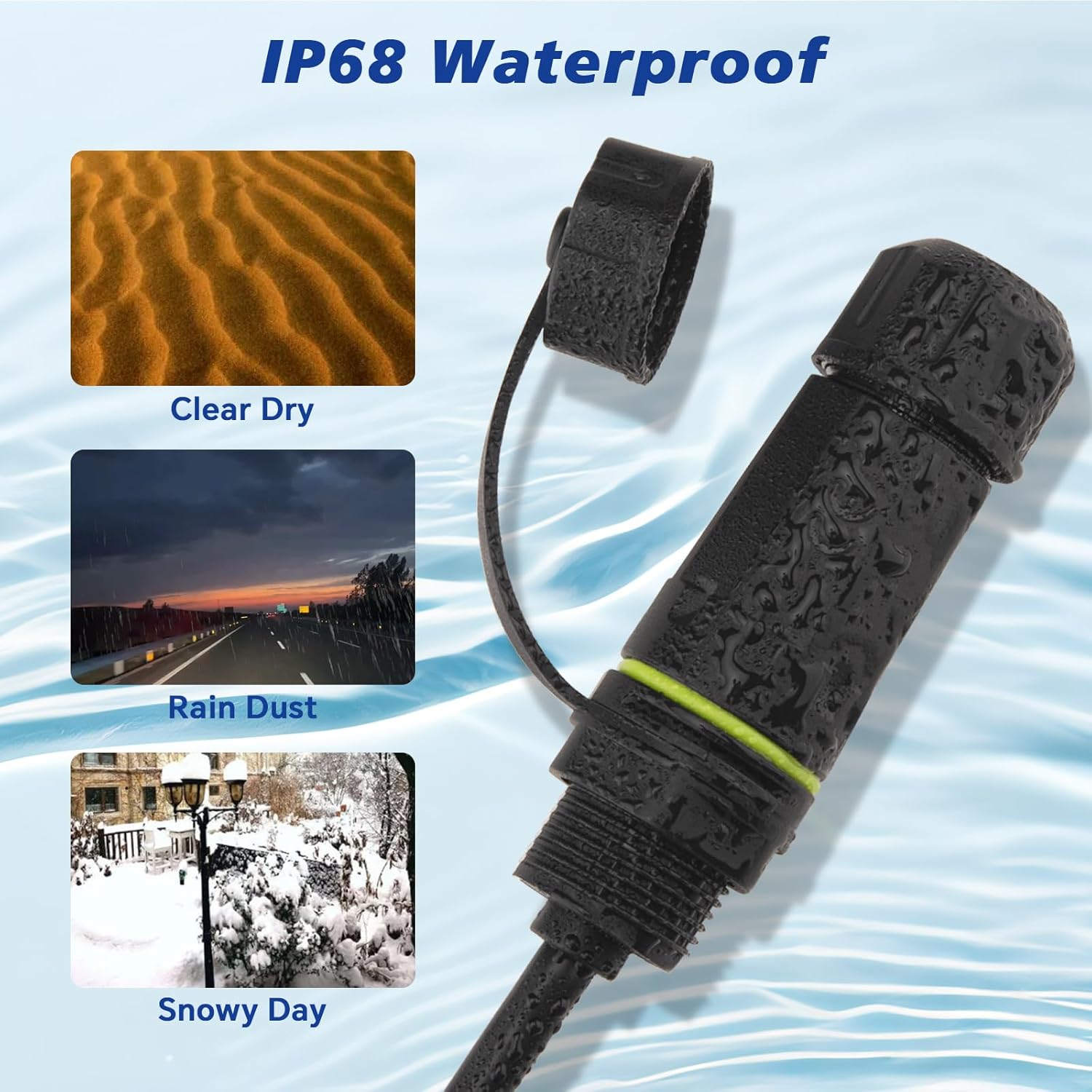 Starlink Ethernet Adapter Gen 3/Mini,Starlink Mini Cable Extension to RJ45 Coupler IP68 Waterproof for Starlink Gen 3 Dish and Route 1PCS