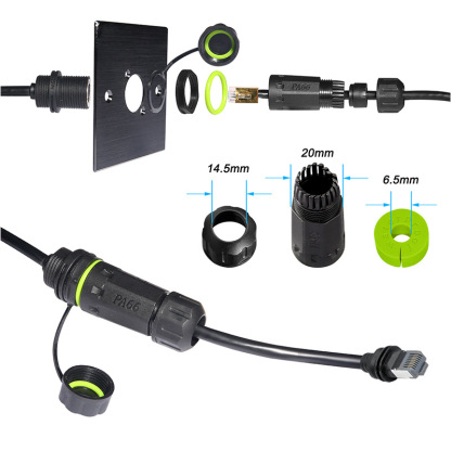 Starlink Ethernet Adapter Gen 3/Mini,Starlink Mini Cable Extension to RJ45 Coupler IP68 Waterproof for Starlink Gen 3 Dish and Route 1PCS