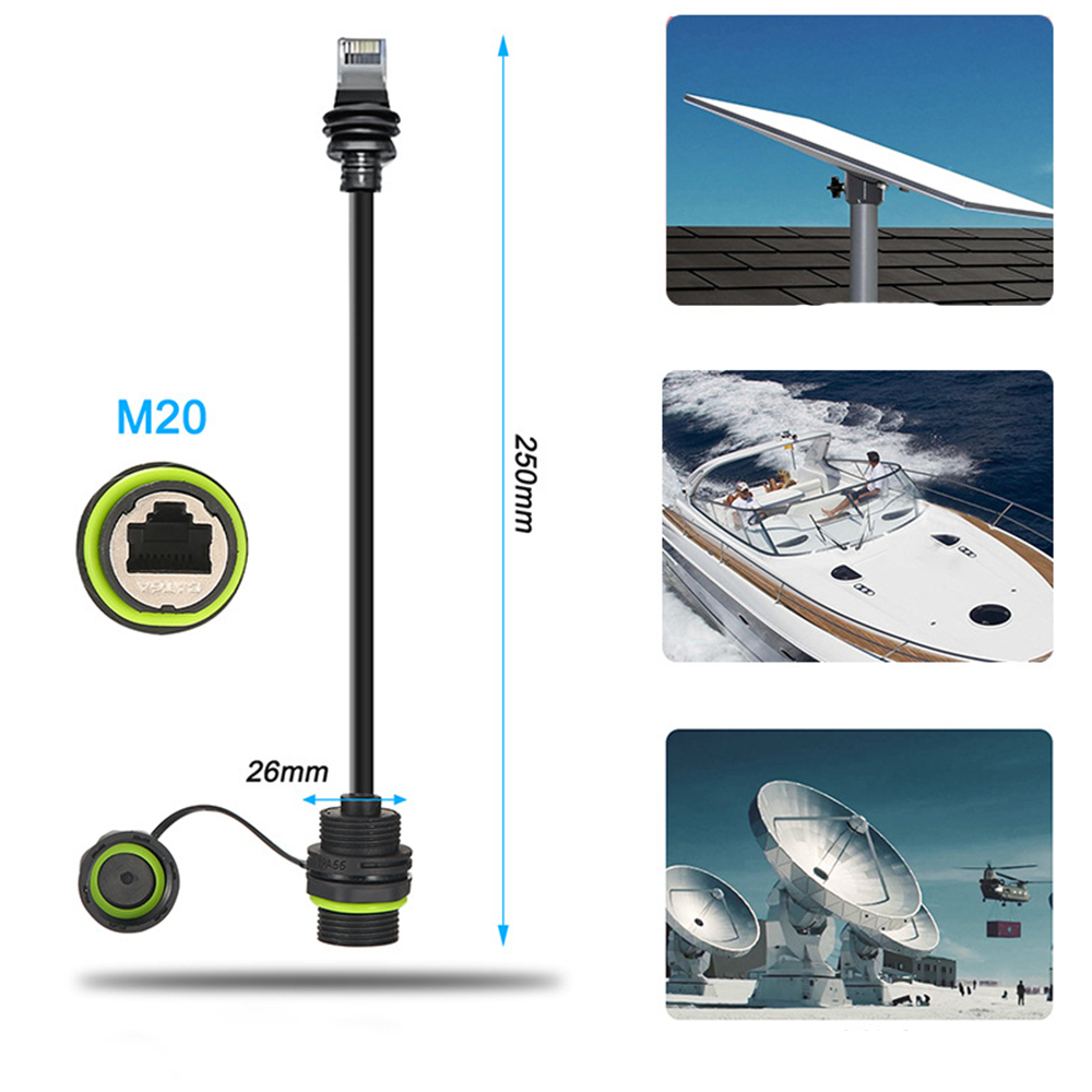 Starlink Ethernet Adapter Gen 3/Mini,Starlink Mini Cable Extension to RJ45 Coupler IP68 Waterproof for Starlink Gen 3 Dish and Route 1PCS