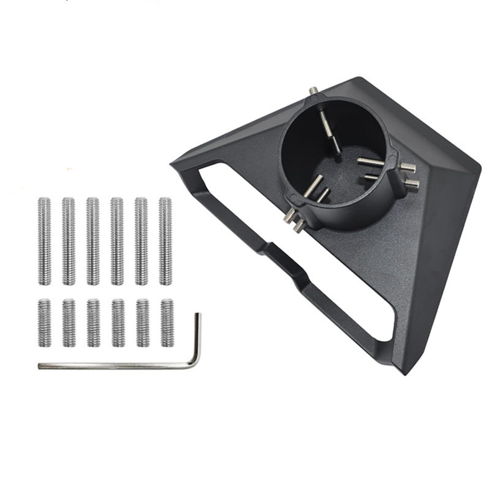 Aluminum Pole Mount Adapter for Starlink Mini Dish, Heavy Duty Pipe Bracket Compatible with 1 to 2.1 Inch Rails, Rustproof Starlink Mini Mount