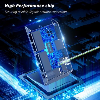 4-Port Ethernet Adapter for Starlink Gen 3 / Mini – Connect Up to 4 Devices for Wired External Network,4 Ports Starlink Ethernet Adapter 1 to 4 Up to 1 Gbps