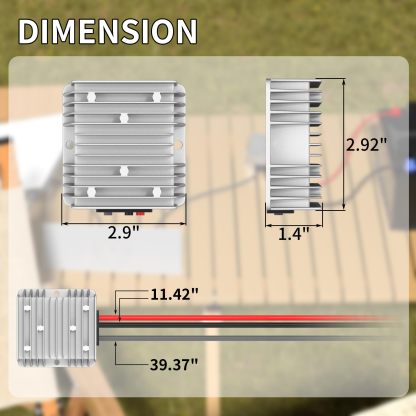 Starlink Mini Conversion  12V  to 20V Adapter DC Step Up Converter with Clip 9-14V Input, 20V 3A Max Output   OUTDOOR POWER SUPPLY  for RV BOAT