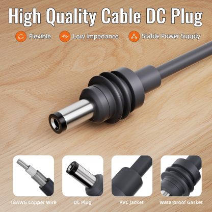 Starlink Mini Conversion  12V  to 20V Adapter DC Step Up Converter with Clip 9-14V Input, 20V 3A Max Output   OUTDOOR POWER SUPPLY  for RV BOAT