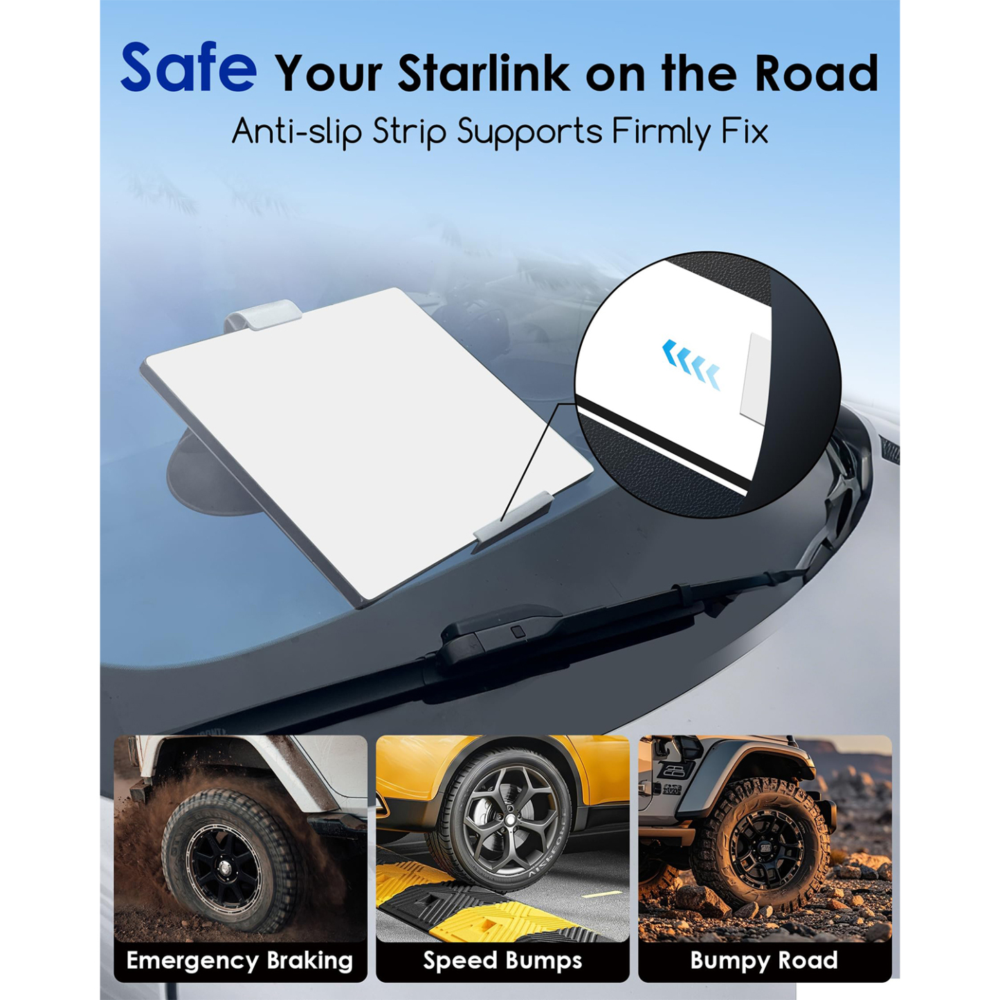 Starlink Mini Car Mount,Starlink Mini Suction Cup Mount Kit Accessories Magnetic Roof RV Roof Rack Dash Pole Starlink Bracket Adapter