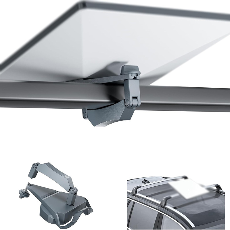 Starlink Mini Mount for Roof Rack, Aircraft Aluminum Clamp-On Mounting Kit for Pole, Roof, RV, Truck Camper, Railing Use