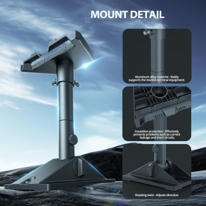 Gen 3 Mount for Starlink, Adjustable Wall/Roof starlink mounting kit Compatible with V3 Starlink Standard Dish