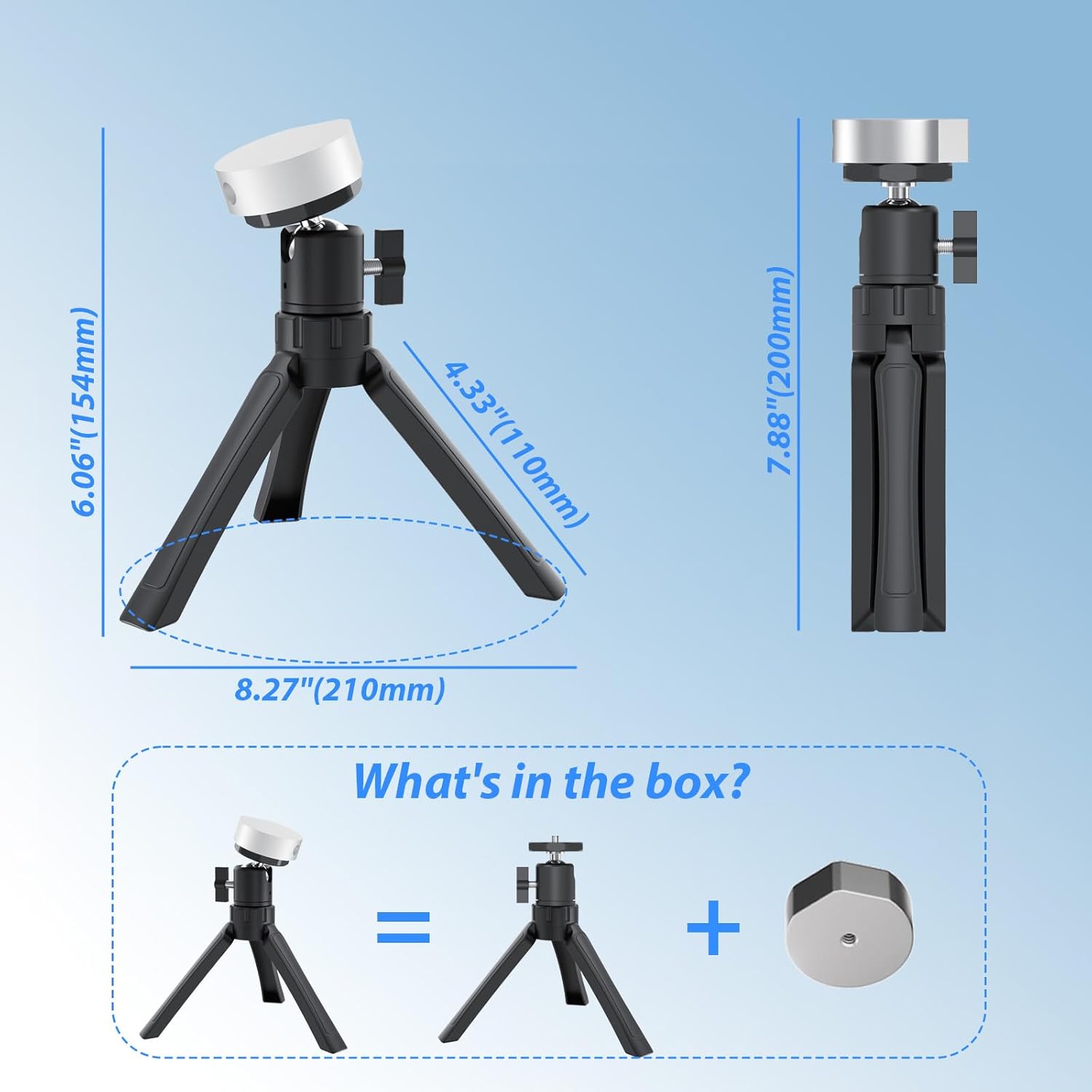 Starlink Mini Tripod Mount with Aluminum Adapter, Adjustable V4 Mount, Portable Starlink Mini Accessories Kit for RV/Yacht