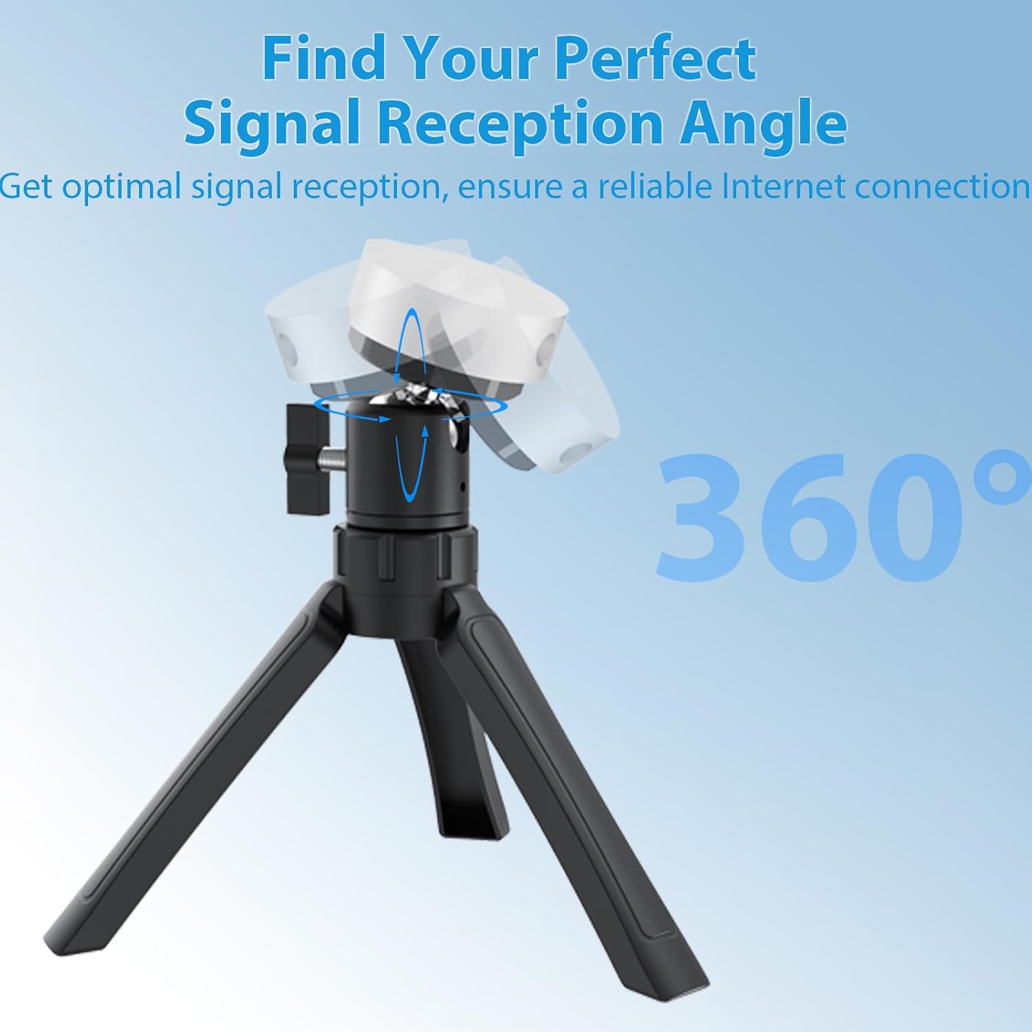 Starlink Mini Tripod Mount with Aluminum Adapter, Adjustable V4 Mount, Portable Starlink Mini Accessories Kit for RV/Yacht