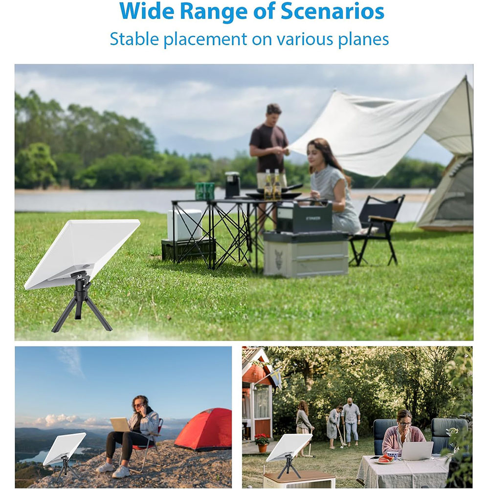 Starlink Mini Tripod Mount with Aluminum Adapter, Adjustable V4 Mount, Portable Starlink Mini Accessories Kit for RV/Yacht