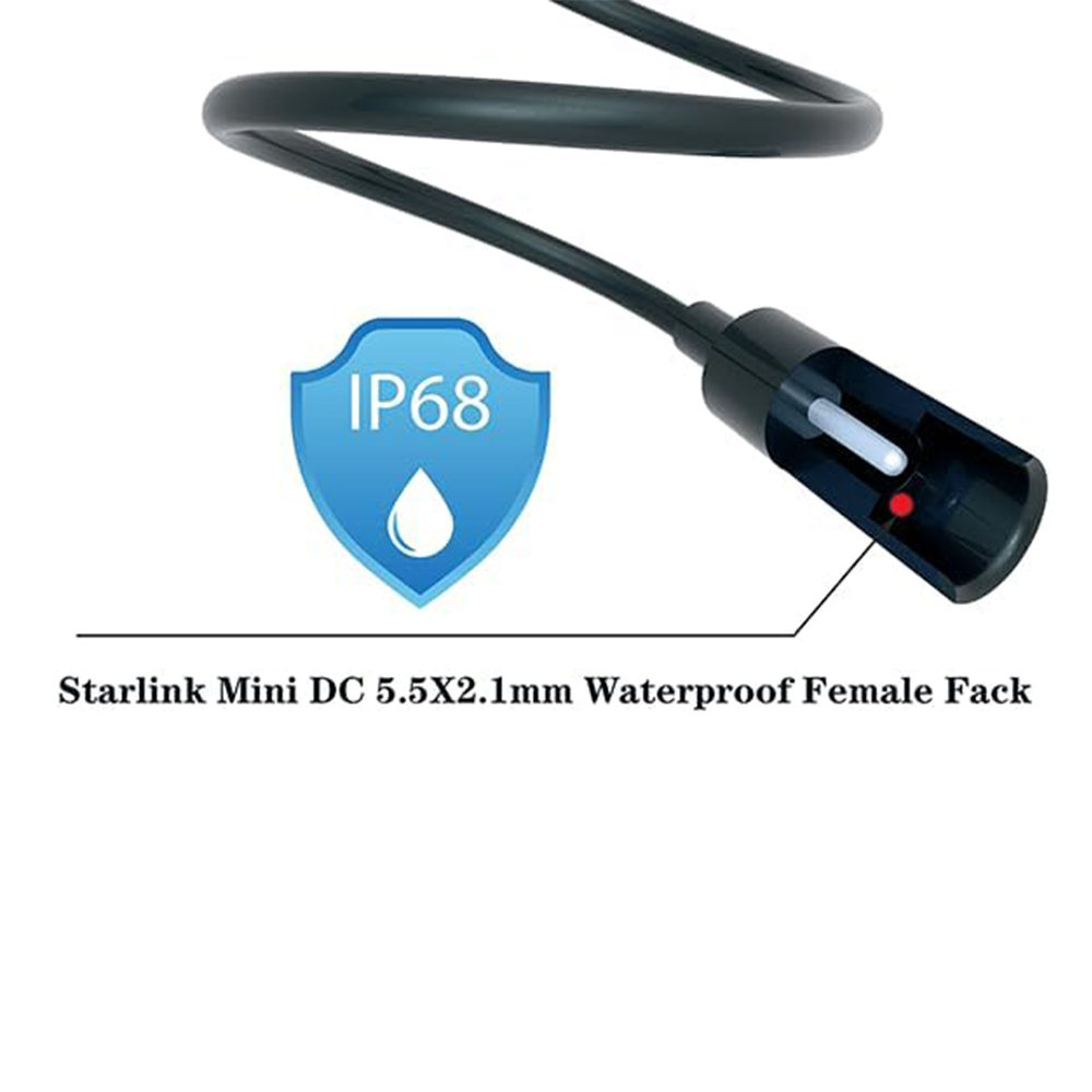 Starlink Mini 12V Adapter-12V/24V to 48V Input Battery Modification Boost Converter Output 1.5A 72W for Starlink Mini DC Power Supply