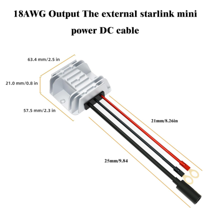 Starlink Mini 12V Adapter-12V/24V to 48V Input Battery Modification Boost Converter Output 1.5A 72W for Starlink Mini DC Power Supply